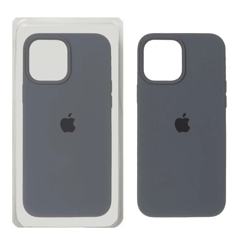 قاب سیلیکونی پاک کنی اورجینال Apple iPhone 13 Pro Max - خاکستری (پک اصلی) - تصویر 2