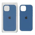 قاب سیلیکونی پاک کنی اورجینال Apple iPhone 15 / iPhone 14 / iPhone 13 - آبی اقیانوسی (پک اصلی)