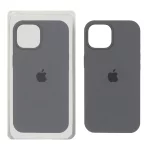 قاب سیلیکونی پاک کنی اورجینال Apple iPhone 15 / iPhone 14 / iPhone 13 - خاکستری (پک اصلی)