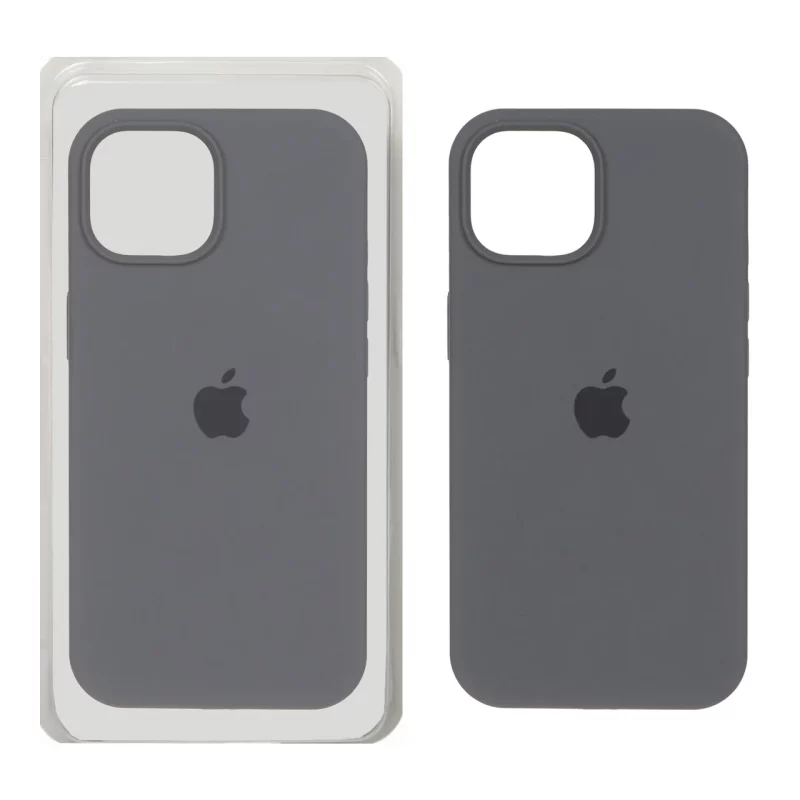 قاب سیلیکونی پاک کنی اورجینال Apple iPhone 15 / iPhone 14 / iPhone 13 - خاکستری (پک اصلی) - تصویر 2