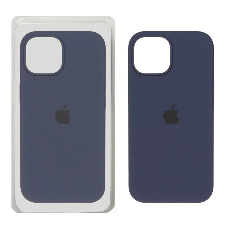 قاب سیلیکونی پاک کنی اورجینال Apple iPhone 15 / iPhone 14 / iPhone 13 - سرمه ای تیره (پک اصلی) - تصویر 2