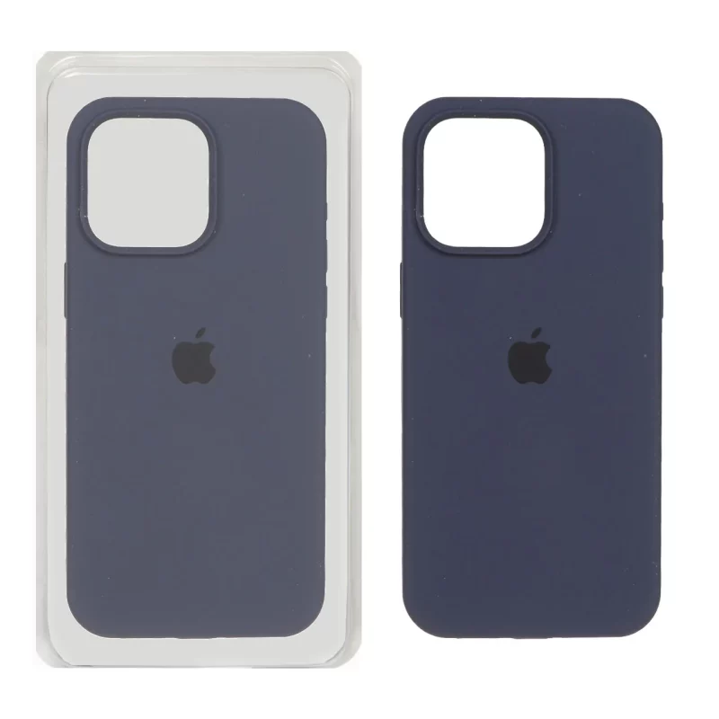 قاب سیلیکونی پاک کنی اورجینال Apple iPhone 15 Pro Max - سرمه ای تیره (پک اصلی) - تصویر 2