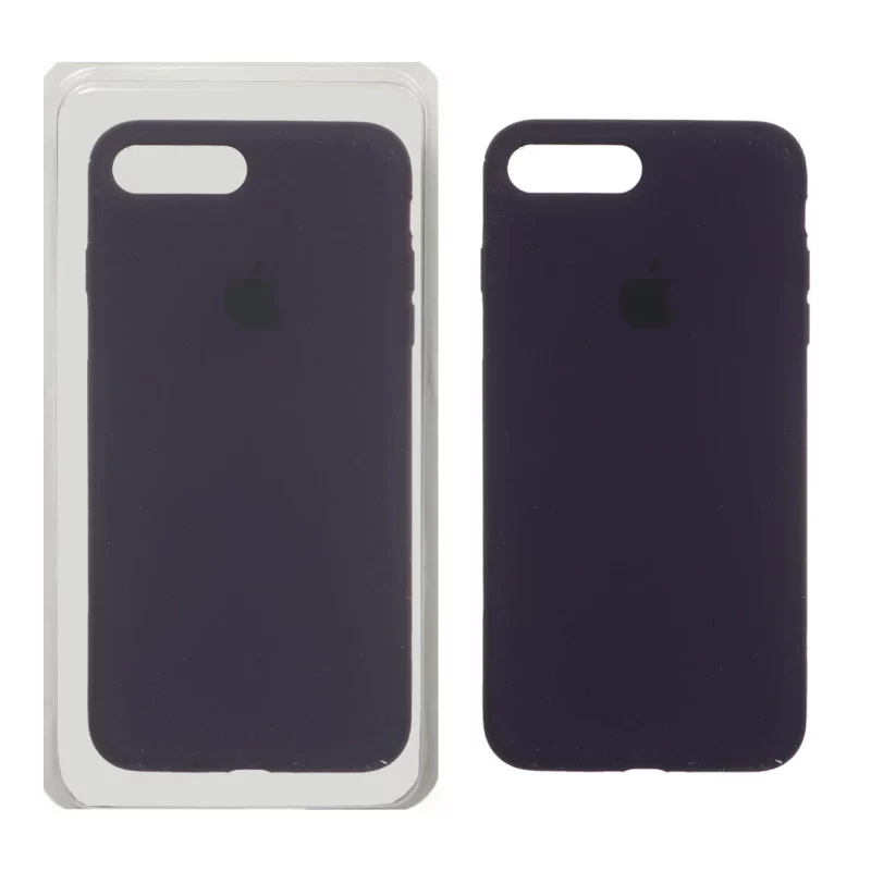 قاب سیلیکونی پاک کنی اورجینال Apple iPhone 7 Plus / iPhone 8 Plus - بادمجانی تیره (پک اصلی) - تصویر 2