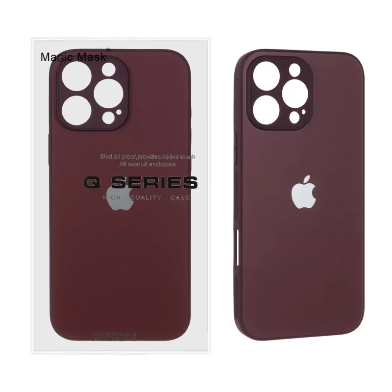 قاب اورجینال PVD ضدخش Magic Mask مدل Apple iPhone 16 Pro Max - زرشکی (پک دار) - تصویر 2