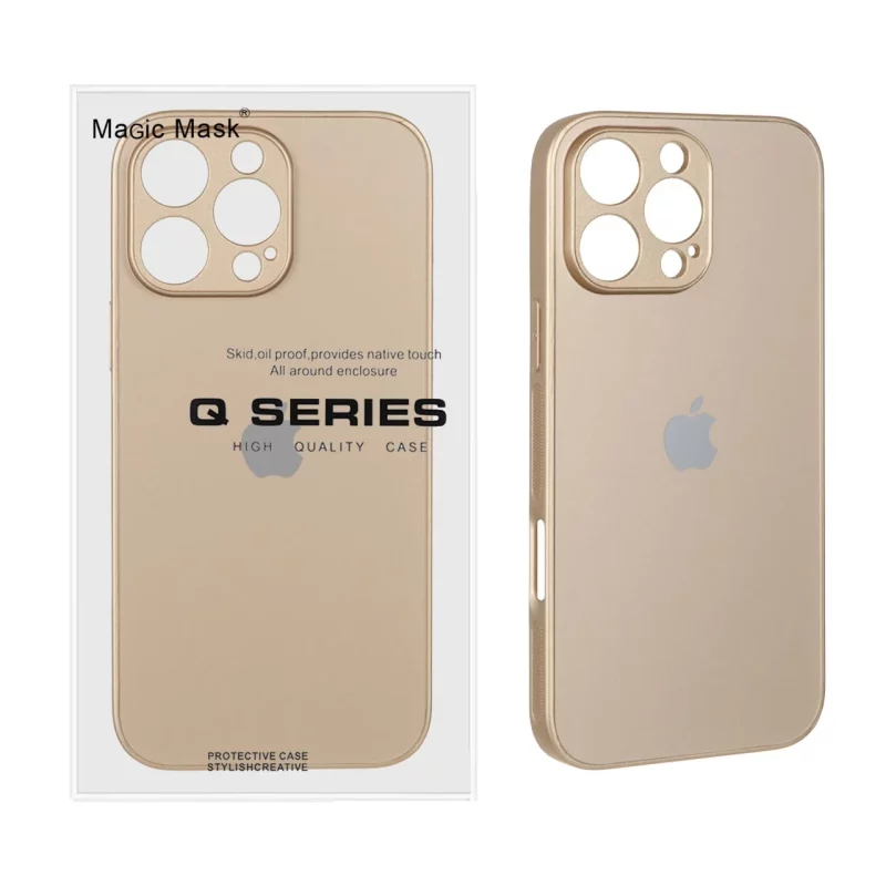 قاب اورجینال PVD ضدخش Magic Mask مدل Apple iPhone 16 Pro Max - طلایی (پک دار) - تصویر 2