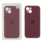 قاب سیلیکونی پاک کنی اورجینال Master Quality مدل Apple iPhone 13 / iPhone 14 - زرشکی (پک دار)