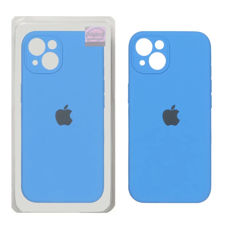قاب سیلیکونی پاک کنی اورجینال Master Quality مدل Apple iPhone 13 / iPhone 14 - آبی (پک دار) - تصویر 2