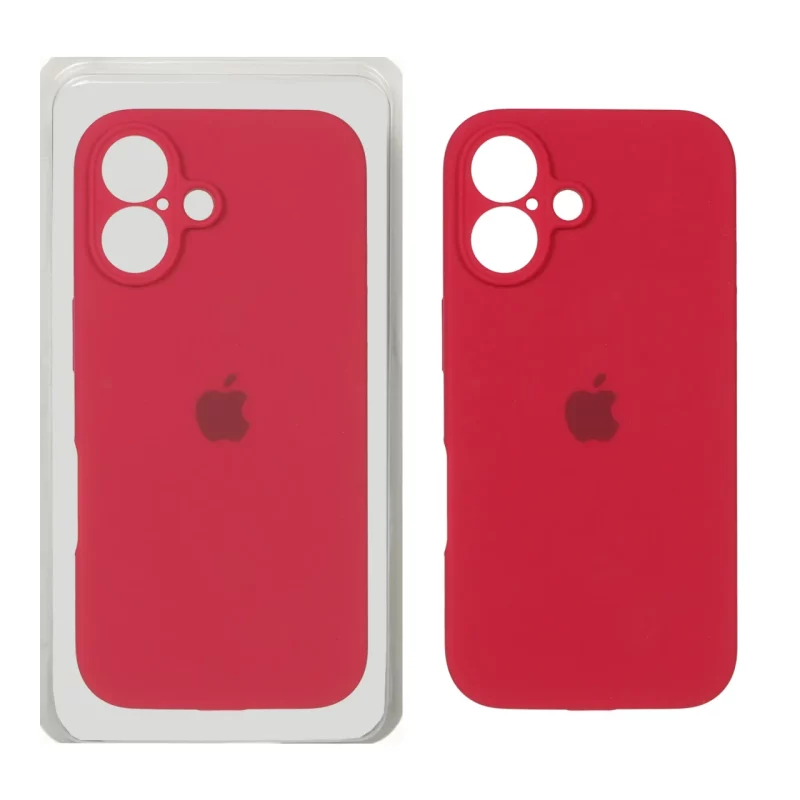 قاب سیلیکونی پاک کنی محافظ لنزدار اورجینال Apple iPhone 16 - آلبالویی (پک اصلی) - تصویر 2