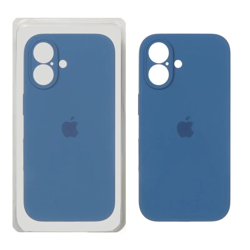 قاب سیلیکونی پاک کنی محافظ لنزدار اورجینال Apple iPhone 16 - آبی اقیانوسی (پک اصلی) - تصویر 2