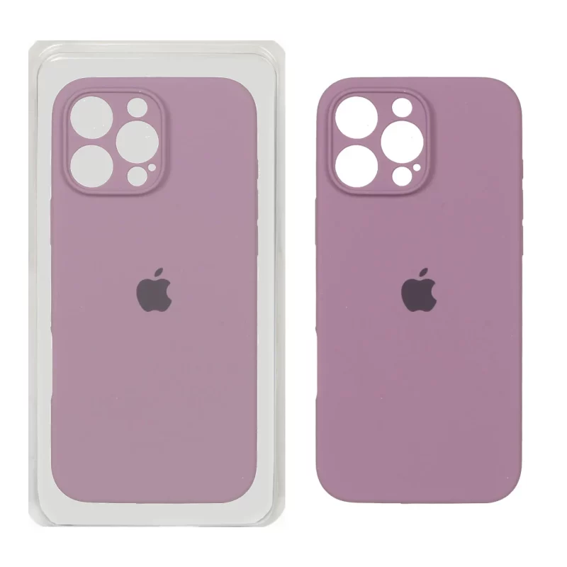 قاب سیلیکونی پاک کنی محافظ لنزدار اورجینال Apple iPhone 16 Pro Max - بنفش کدر (پک اصلی) - تصویر 2