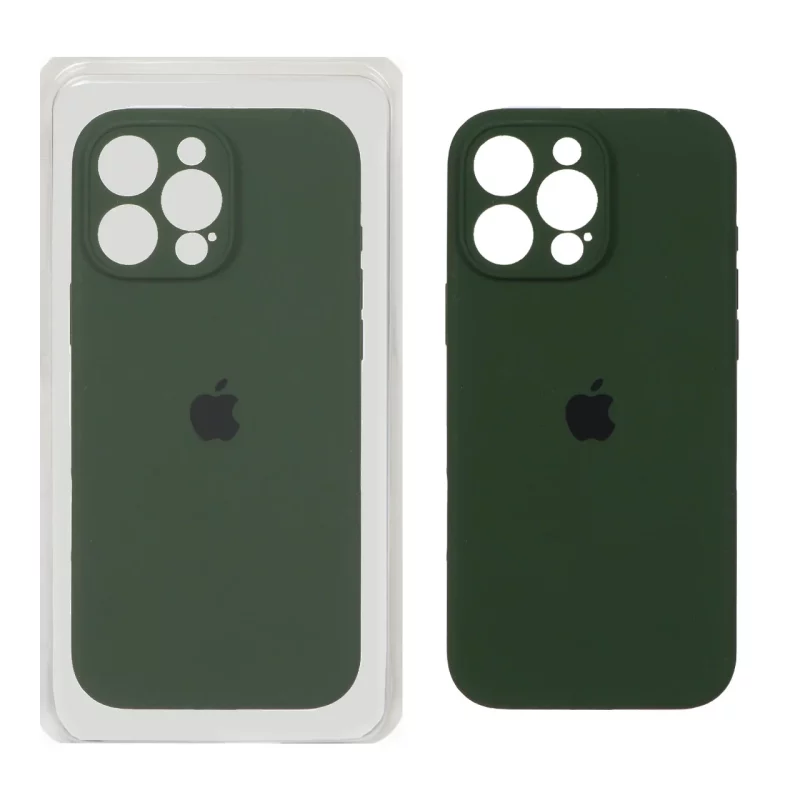 قاب سیلیکونی پاک کنی محافظ لنزدار اورجینال Apple iPhone 16 Pro Max - سبز تیره کد 1 (پک اصلی) - تصویر 2