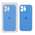 قاب سیلیکونی پاک کنی محافظ لنزدار اورجینال Apple iPhone 16 Pro Max - آبی کد 1 (پک اصلی)