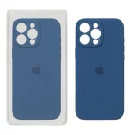 قاب سیلیکونی پاک کنی محافظ لنزدار اورجینال Apple iPhone 16 Pro Max - آبی اقیانوسی (پک اصلی)