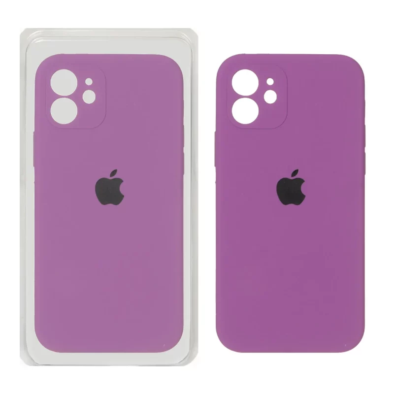 قاب سیلیکونی پاک کنی محافظ لنزدار اورجینال Apple iPhone 12 - ارغوانی (پک اصلی) - تصویر 2