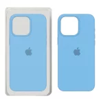 قاب سیلیکونی پاک کنی اورجینال Apple iPhone 15 Pro Max - آبی کد 4 (پک اصلی)
