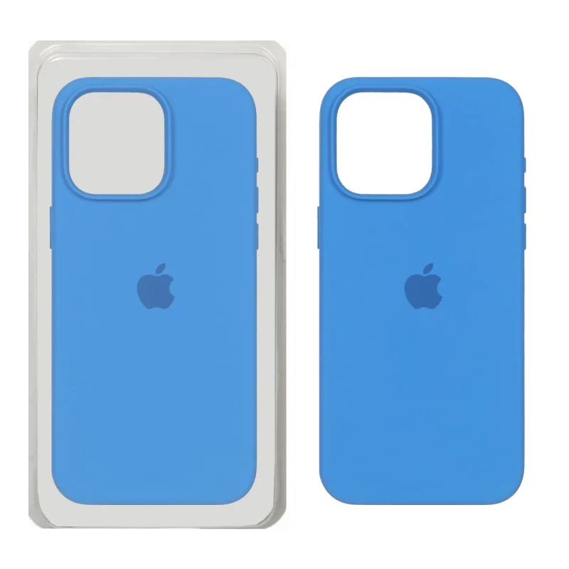 قاب سیلیکونی پاک کنی اورجینال Apple iPhone 15 Pro Max - آبی کد 1 (پک اصلی) - تصویر 2