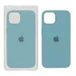 قاب سیلیکونی پاک کنی اورجینال Apple iPhone 13 / iPhone 14 - سبز دریایی (پک اصلی)
