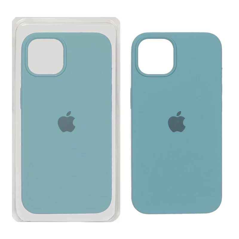 قاب سیلیکونی پاک کنی اورجینال Apple iPhone 13 / iPhone 14 - سبز دریایی (پک اصلی) - تصویر 2