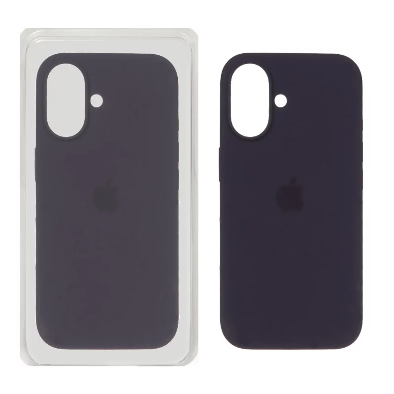 قاب سیلیکونی پاک کنی اورجینال Apple iPhone 16 - بنفش تیره (پک اصلی) - تصویر 2