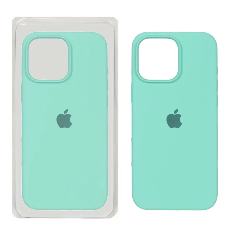 قاب سیلیکونی پاک کنی اورجینال Apple iPhone 16 Pro Max - سبزآبی (پک اصلی) - تصویر 2