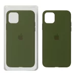قاب سیلیکونی پاک کنی اورجینال Apple iPhone 11 Pro Max - سبز زیتونی (پک اصلی)