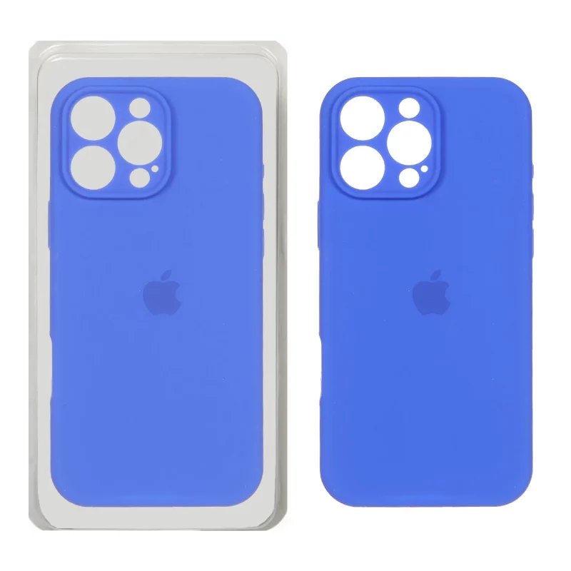 قاب سیلیکونی پاک کنی محافظ لنزدار اورجینال Apple iPhone 16 Pro Max - آبی کاربنی (پک اصلی) - تصویر 2