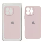 قاب سیلیکونی پاک کنی محافظ لنزدار اورجینال Apple iPhone 16 Pro Max - کالباسی (پک اصلی)