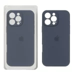 قاب سیلیکونی پاک کنی محافظ لنزدار اورجینال Apple iPhone 16 Pro Max - سرمه ای تیره (پک اصلی)