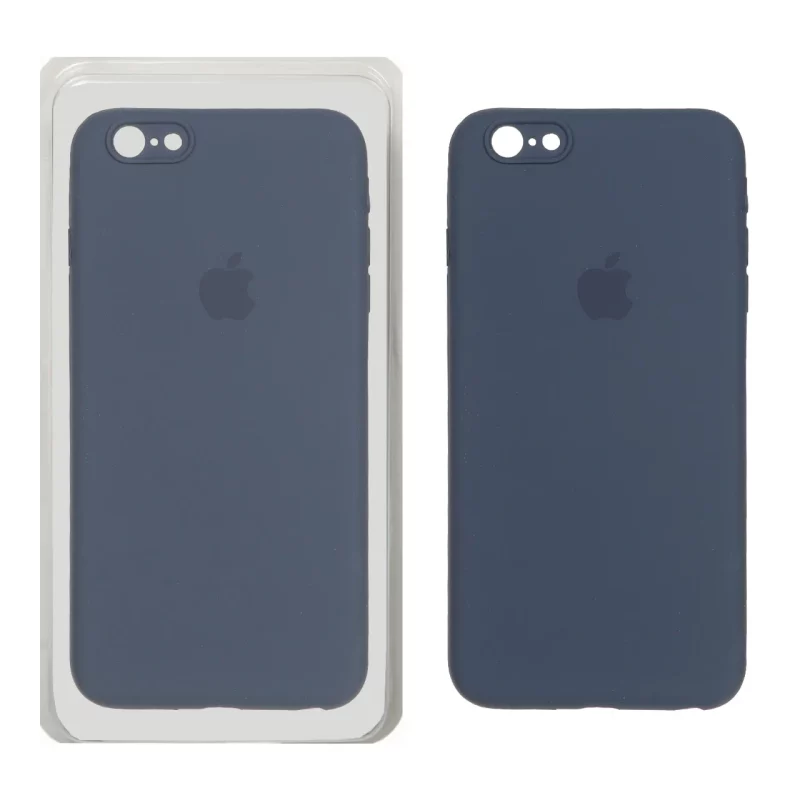 قاب سیلیکونی پاک کنی محافظ لنزدار اورجینال Apple iPhone 6 Plus / iPhone 6s Plus - سرمه ای تیره (پک اصلی) - تصویر 2
