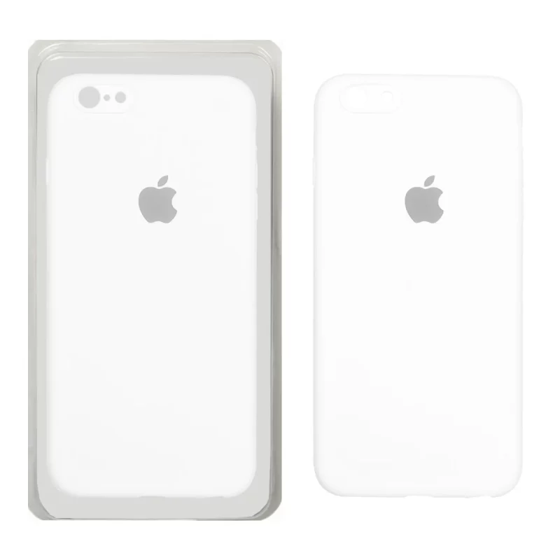 قاب سیلیکونی پاک کنی محافظ لنزدار اورجینال Apple iPhone 6 Plus / iPhone 6s Plus - سفید (پک اصلی) - تصویر 2