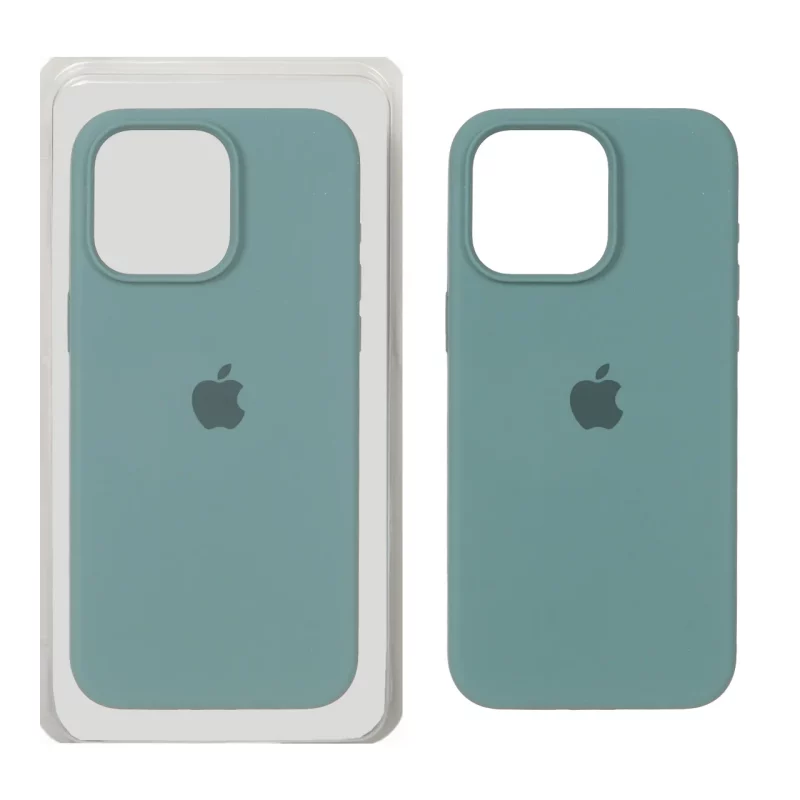 قاب سیلیکونی پاک کنی اورجینال Apple iPhone 15 Pro Max - سبز دریایی کد 1 (پک دار) - تصویر 2