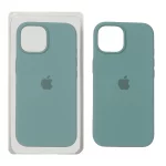 قاب سیلیکونی پاک کنی اورجینال Apple iPhone 15 / iPhone 14 / iPhone 13 - سبز دریایی کد 1 (پک دار)