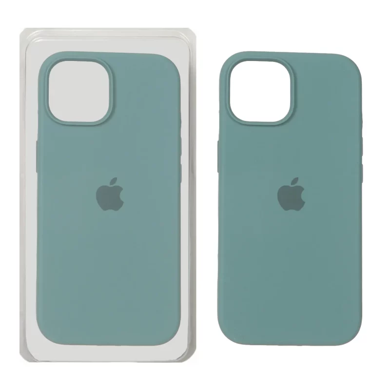 قاب سیلیکونی پاک کنی اورجینال Apple iPhone 15 / iPhone 14 / iPhone 13 - سبز دریایی کد 1 (پک دار) - تصویر 2