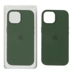 قاب سیلیکونی پاک کنی اورجینال Apple iPhone 15 / iPhone 14 / iPhone 13 - سبز ارتشی (پک دار)