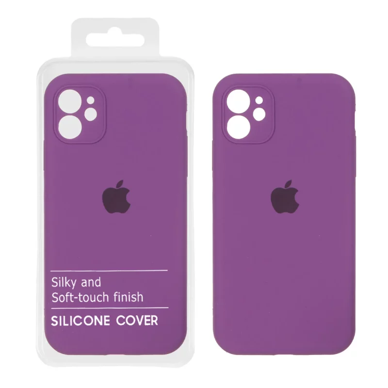 قاب سیلیکونی پاک کنی اورجینال Master Quality مدل Apple iPhone 11 - ارغوانی (پک دار) - تصویر 2
