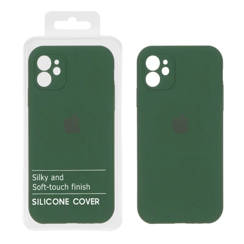قاب سیلیکونی پاک کنی اورجینال Master Quality مدل Apple iPhone 11 - سبز تیره (پک دار) - تصویر 2
