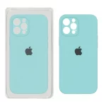 قاب سیلیکونی پاک کنی اورجینال Master Quality مدل Apple iPhone 12 Pro Max - سبز آبی (پک دار)
