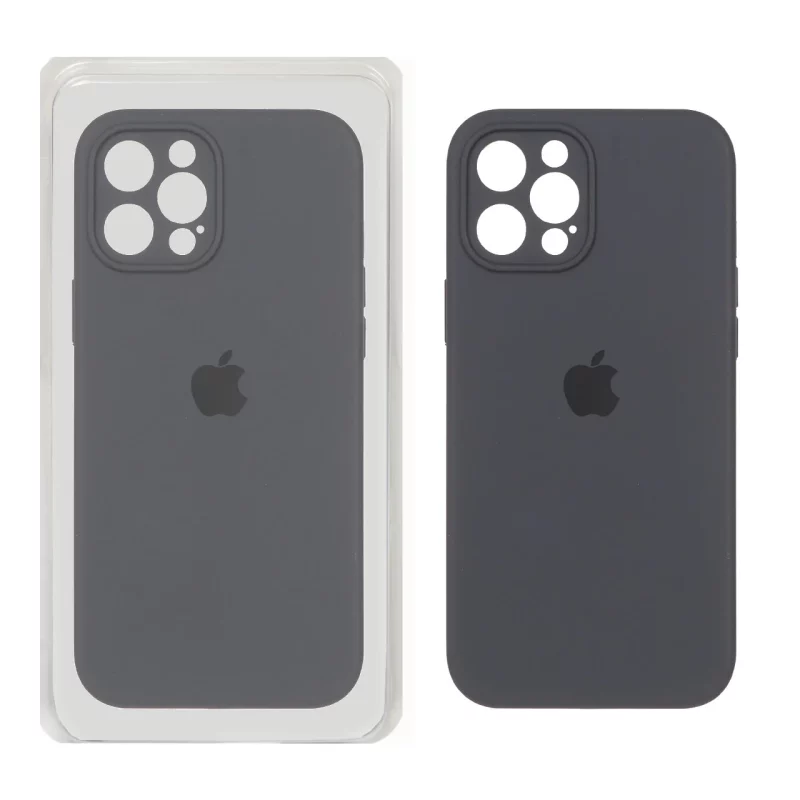 قاب سیلیکونی پاک کنی اورجینال Master Quality مدل Apple iPhone 12 Pro Max - خاکستری (پک دار) - تصویر 2