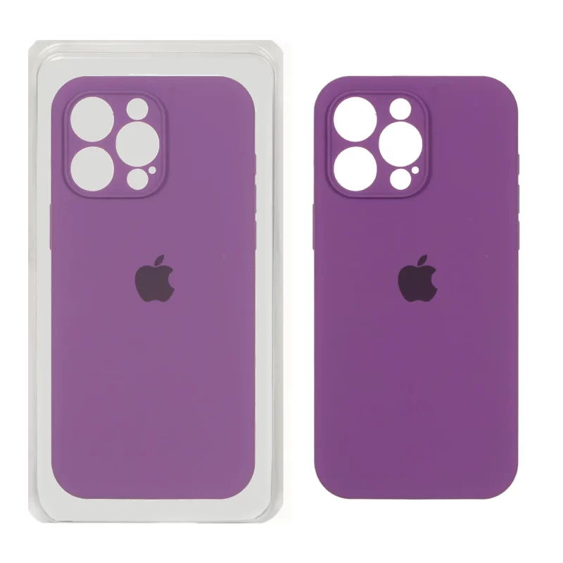 قاب سیلیکونی پاک کنی اورجینال Master Quality مدل Apple iPhone 15 Pro Max - ارغوانی (پک دار) - تصویر 2