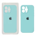 قاب سیلیکونی پاک کنی اورجینال Master Quality مدل Apple iPhone 15 Pro Max - سبز آبی (پک دار)
