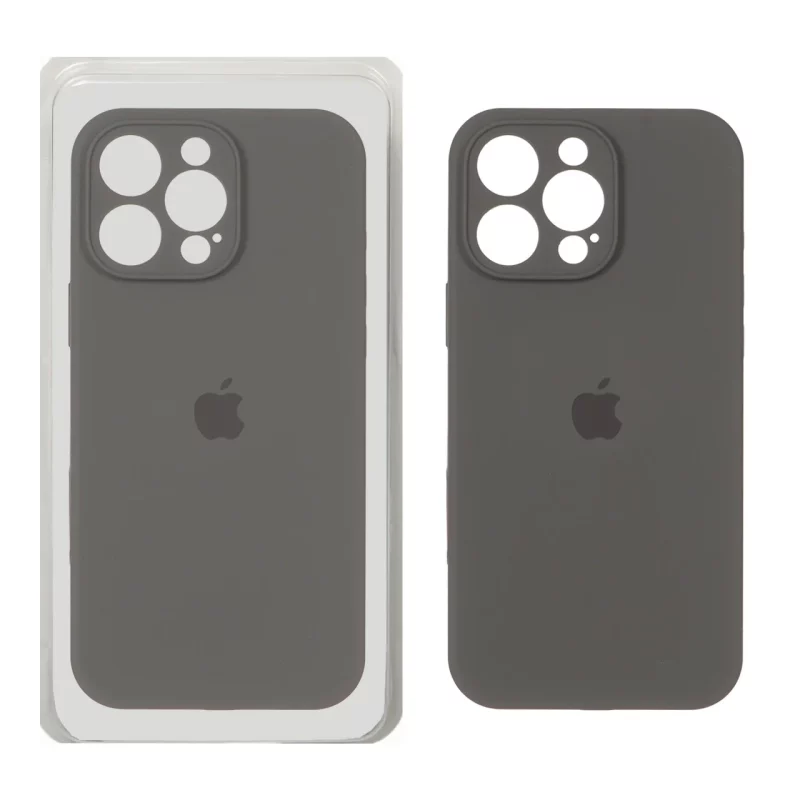 قاب سیلیکونی پاک کنی محافظ لنزدار اورجینال Apple iPhone 16 Pro Max - ذغالی (پک اصلی) - تصویر 2
