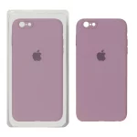 قاب سیلیکونی پاک کنی محافظ لنزدار اورجینال Apple iPhone 6 Plus / iPhone 6s Plus - بنفش کدر (پک دار)