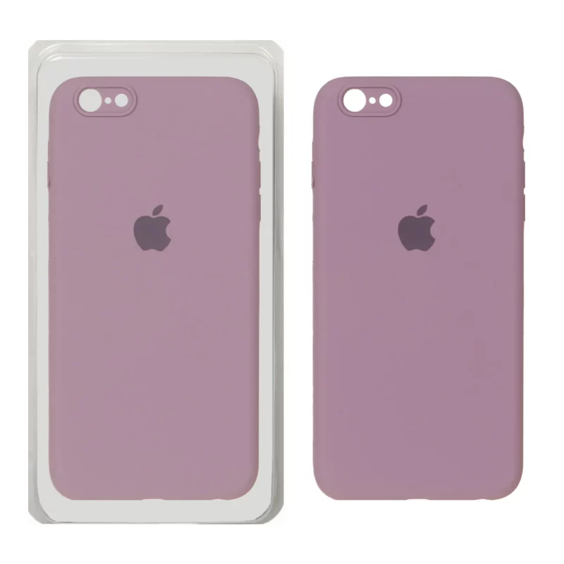 قاب سیلیکونی پاک کنی محافظ لنزدار اورجینال Apple iPhone 6 Plus / iPhone 6s Plus - بنفش کدر (پک دار) - تصویر 2