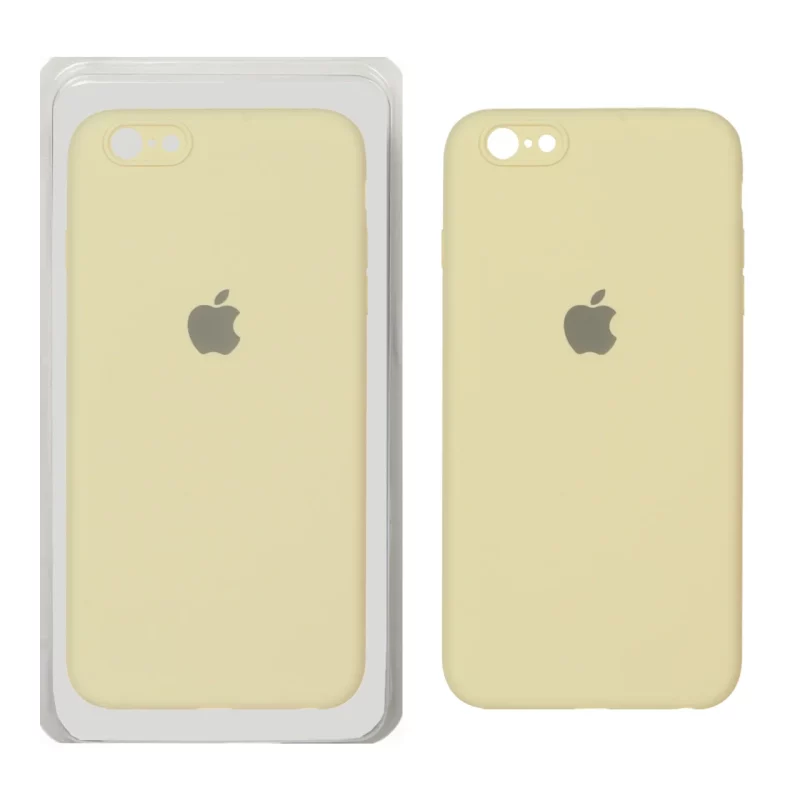 قاب سیلیکونی پاک کنی محافظ لنزدار اورجینال Apple iPhone 6 Plus / iPhone 6s Plus - لیمویی (پک دار) - تصویر 2