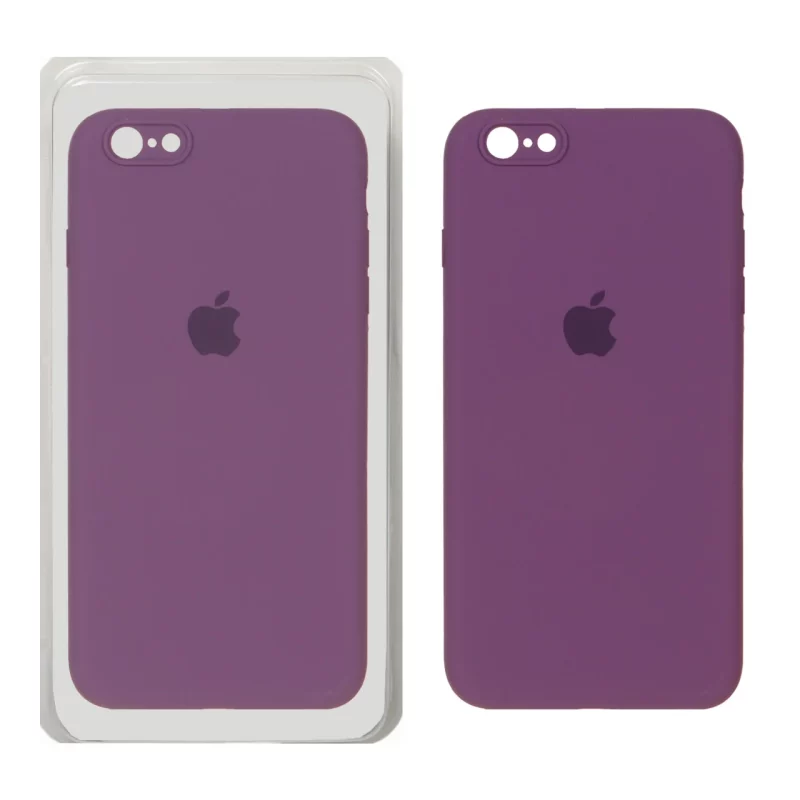 قاب سیلیکونی پاک کنی محافظ لنزدار اورجینال Apple iPhone 6 Plus / iPhone 6s Plus - ارغوانی (پک دار) - تصویر 2