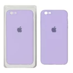 قاب سیلیکونی پاک کنی محافظ لنزدار اورجینال Apple iPhone 6 Plus / iPhone 6s Plus - یاسی (پک دار)