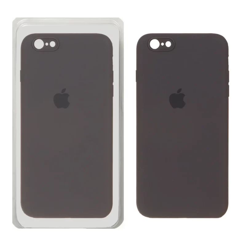 قاب سیلیکونی پاک کنی محافظ لنزدار اورجینال Apple iPhone 6 Plus / iPhone 6s Plus - خاکستری (پک دار) - تصویر 2