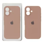 قاب سیلیکونی پاک کنی محافظ لنزدار اورجینال Apple iPhone 16 - صحرایی کد 1 (پک دار)