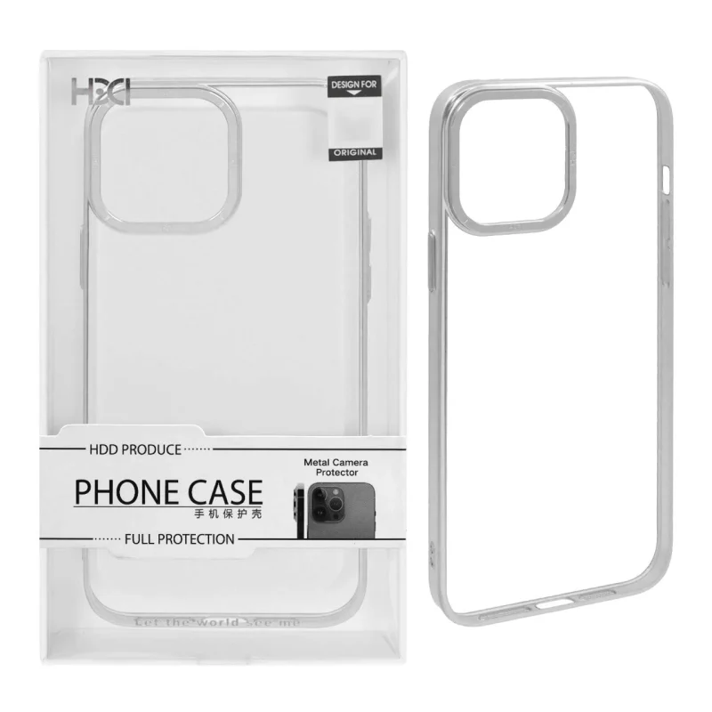 قاب اورجینال HDD شفاف لنز آلومینیومی Apple iPhone 13 Pro Max - نقره ای - تصویر 2