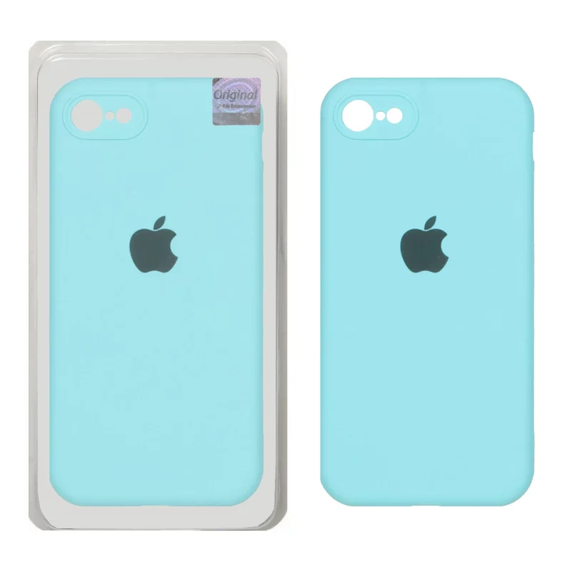 قاب سیلیکونی پاک کنی اورجینال Master Quality مدل Apple iPhone 7 / iPhone 8 / iPhone SE (2020) - سبزآبی (پک دار) - تصویر 2